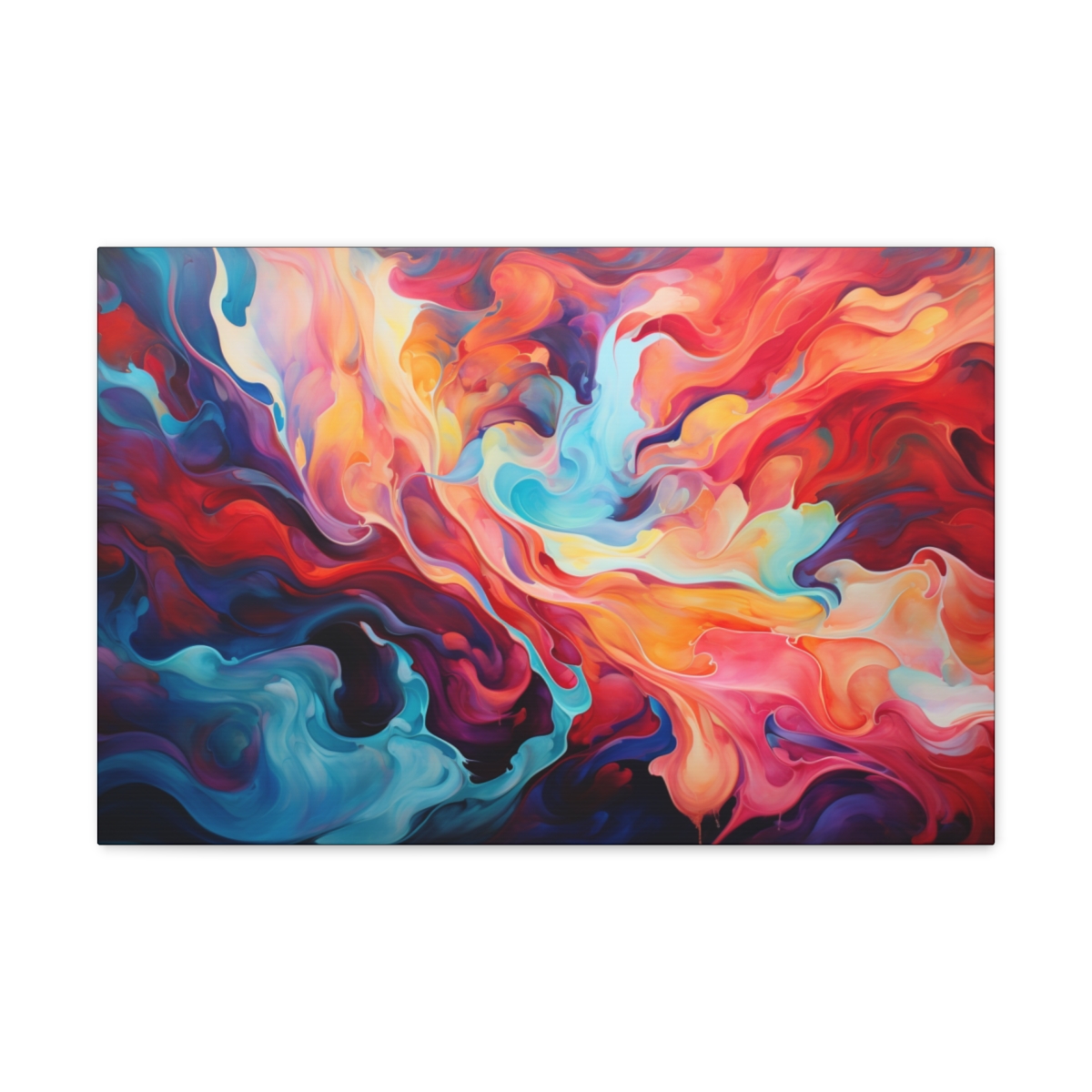 Hippie Trippy Art Canvas Print: Surf On Love