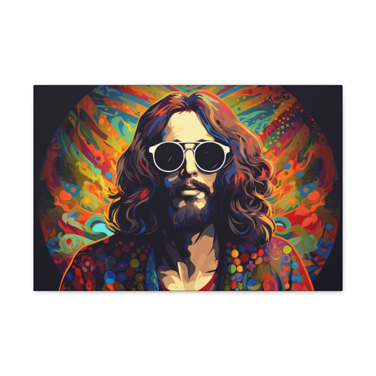 Trippy Psychedelic Hippie Art Canvas Print: A Free Spirit