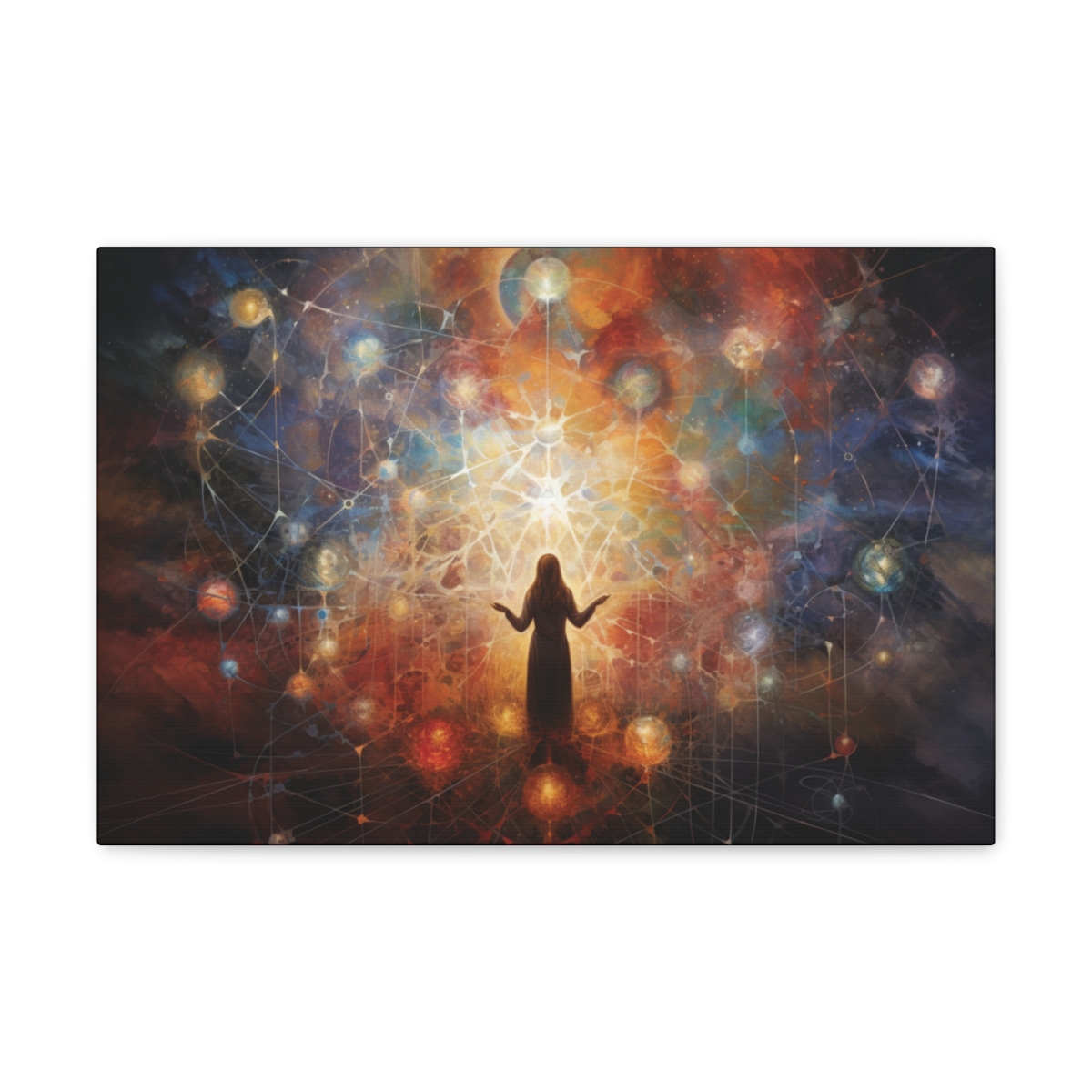 Spiritual Art Canvas Print: Cosmic Energy