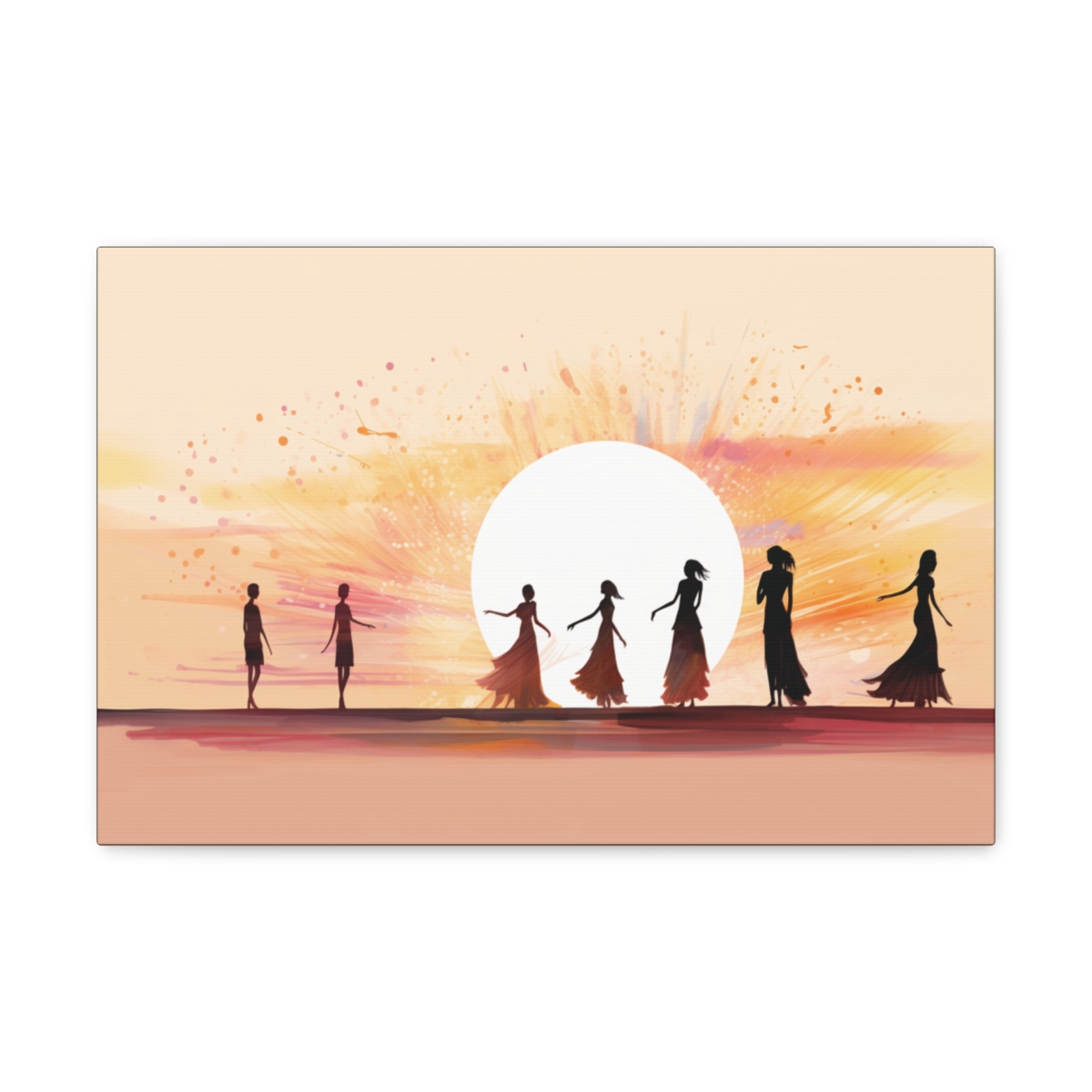 Nature Sun Art Canvas Print: Rural Beauty